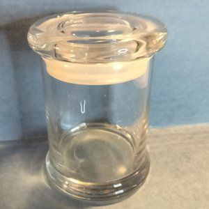 Libby Candle Making Jar Air Tight Lid Clear Trinket Canister Storage